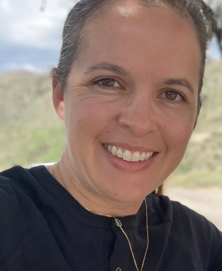 Close up of woman's face